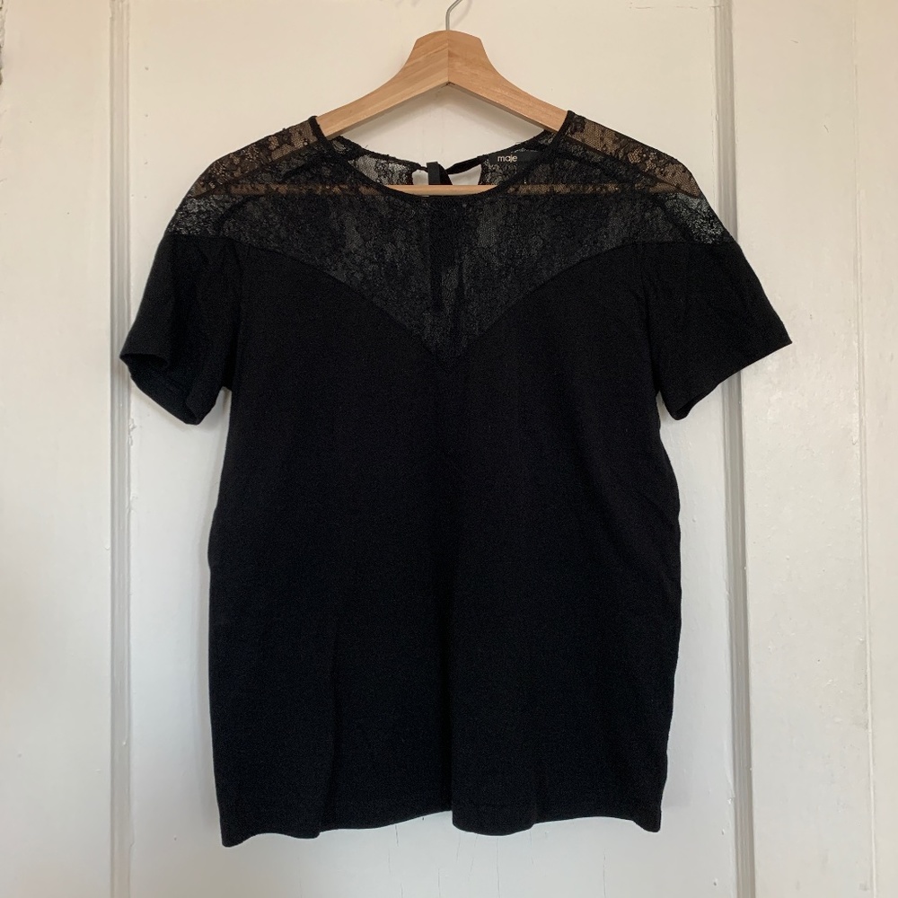 Maje lace t-shirt